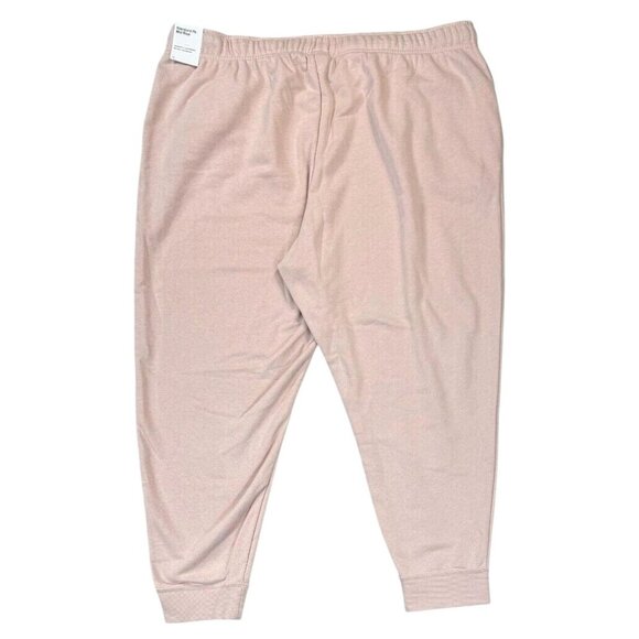 Nike Womens Pink Standard Fit Mid Rise Fleece Joggers Sweatpants XXL - Picture 3 of 13